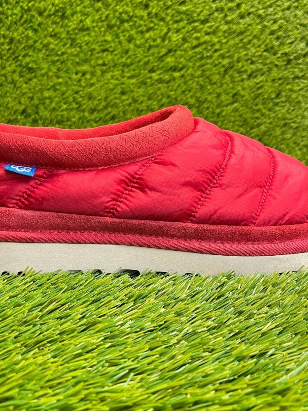 UGG Tasman LTA Mens Size 9 Red Casual Classic Outdoor Slip On Slippers Shoes